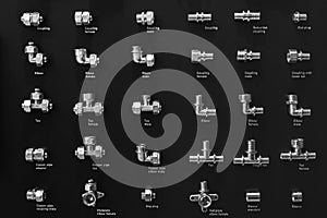 Plumbing fixtures and piping parts, brass connector water valve for pipe