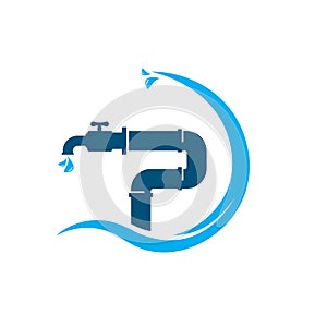 Plumbing icon vector concept design template