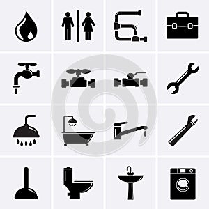 Plumbing Icons.