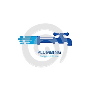 Plumbing logo vector template illustration icon design