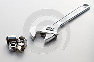 Plumbing pipe and adjustable spanner monkey wrench