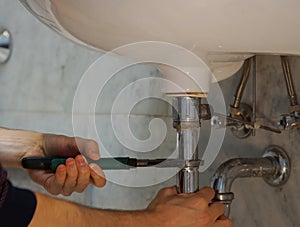 Plumbing repair service.