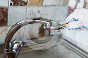 Plumbing repair work by a specialist