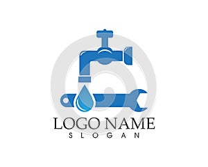 Plumbing service logo design concept