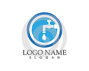 Plumbing service logo design concept
