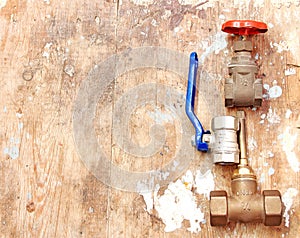 Plumbing water valves fitting and connection