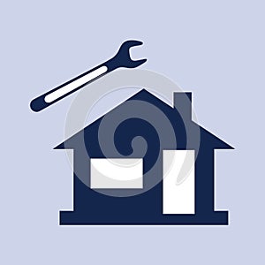 Plumbing work symbol icon