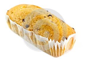 Plumcake with chocolate chips