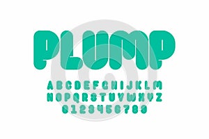 Plump font