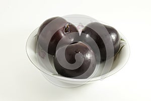 Plums in a Bowl