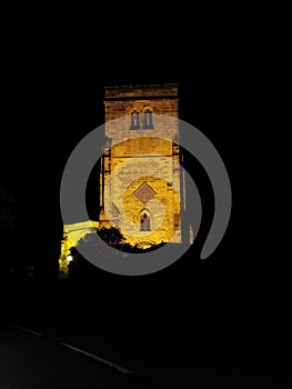 Plumtree Church at night photo
