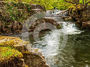 A plunge pool on the river Nedd in the Brecon Beacons