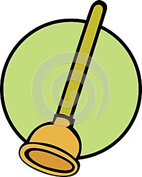 plunger vector illustration