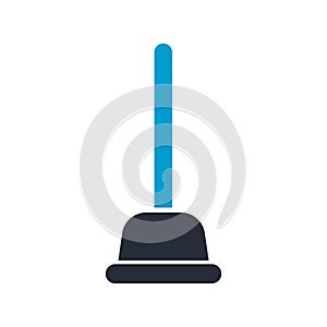 Plunger. Vector illustration decorative design