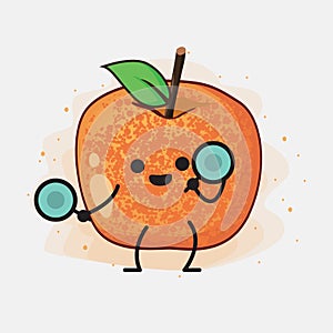 Pluot Fruit Vector Character Illustration