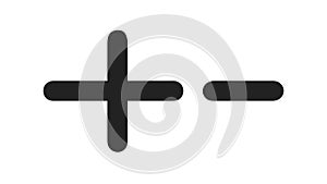 Plus and Minus Signs Basic Math Symbols Vector, vector design Generative AI