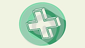 Plus Sign Icon for Add Create and Expand, vector design Generative AI