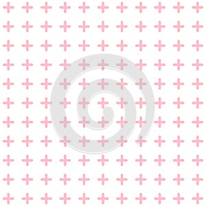 Plus Sign Pattern Seamless Background Illustration Vector