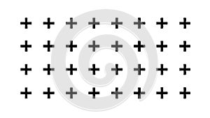 Plus Signs Grid Pattern Vector, Abstract Geometric Background, vector design Generative AI