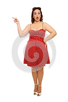 Plus-size pin-up