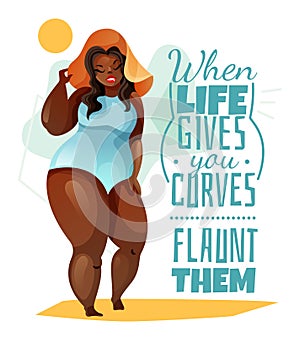 Plus Size Woman Poster