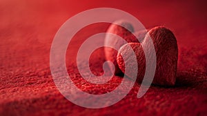 The plush heart shapes.AI generated image