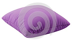 Plush Purple Pillow on Black Background