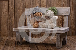 Plush Teddy bears photo