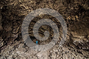 Pluto`s cave is a volcanic lava tube on the outskirts of Mt Shasta, CA