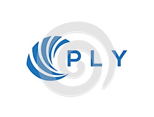 PLY letter logo design on white background. PLY creative circle letter logo concept. PLY letter design
