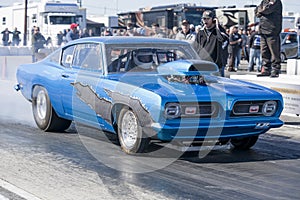 Plymouth Barracuda drag car