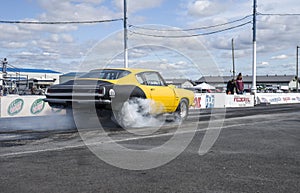 Plymouth barracuda smoke show