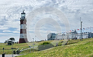 Plymouth Hoe and Smeaton`s Tower