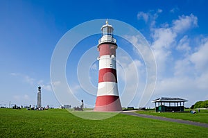 Plymouth Hoe, Smeaton`s Tower, Plymouth, England