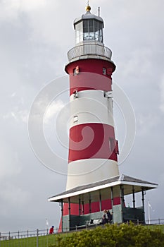 Plymouth lighouse in summer