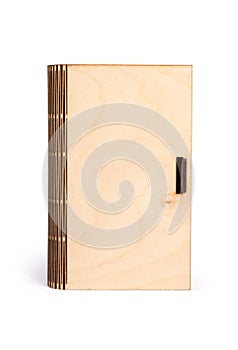 Plywood book-box isolated