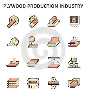 Plywood production icon