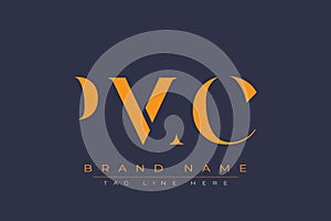 PMC abstract letter logo design