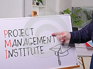 PMI project management institute is shown using the text photo
