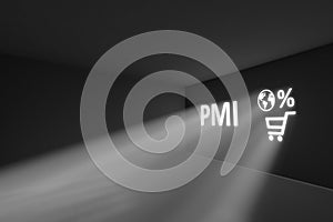 PMI rays volume light concept 3d photo