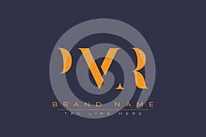 PMR abstract letter logo design