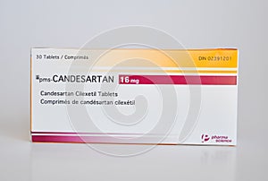 PMS-Candesartan 16mg tablets in box