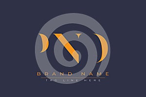 PND abstract letter logo design