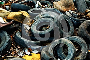 Pneu waste dump