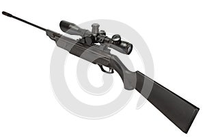 Pneumatic air rifle with scope sight