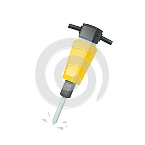 Pneumatic drill machine icon