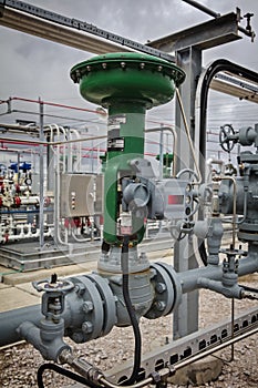 Pneumatic flow Control Valve for Refinery or Chemical Plant