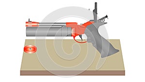 Pneumatic pistol