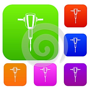 Pneumatic plugger hammer set collection