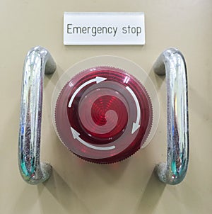 The Pneumatic switch, Emergency button, Emergency switch.